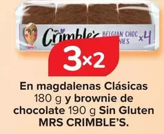 Oferta de Mrs Crimble’s - En Magdalenas Clásicas Y Brownie De Chocolate Sin Gluten   en Carrefour