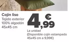 Oferta de Cojín Liso por 4,99€ en Carrefour