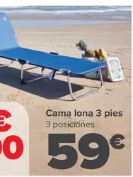 Oferta de Cama Lona 3 Pies por 59€ en Carrefour
