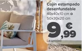 Oferta de Cojín Estampado Desenfundable por 9,99€ en Carrefour