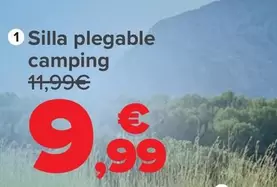 Oferta de Silla Plegable Camping por 9,99€ en Carrefour