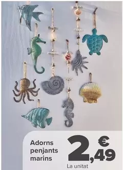 Oferta de Adornos Colgantes Marinos por 2,49€ en Carrefour