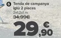 Oferta de Tienda De Campaña Igloo 2 Plazas por 29,9€ en Carrefour