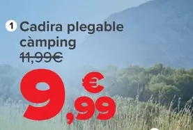 Oferta de Silla Plegable Camping por 9,99€ en Carrefour