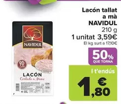 Oferta de Navidul - Lacón Cortado  A Mano   por 3,59€ en Carrefour