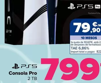Oferta de Sony - Consola Pro por 799€ en Carrefour