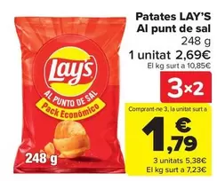 Oferta de Lay's - Patatas Al Punto De Sal en Carrefour