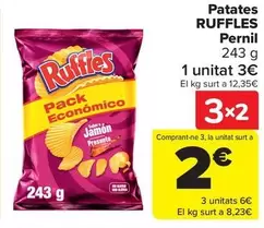 Oferta de Ruffles - Patatas Jamon en Carrefour
