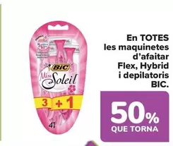 Oferta de BIC - Maquinillas De Afeitado Flex, Hybrid Y Depilatorios en Carrefour