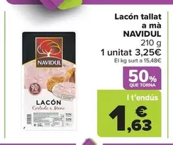 Oferta de Navidul - Lacón Cortado  A Mano   por 3,59€ en Carrefour