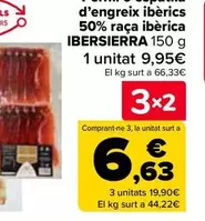 Oferta de Ibersierra - Jamón O Paleta De Cebo Ibérico 50% Raza Ibérica  en Carrefour