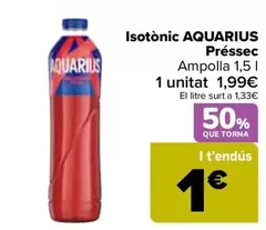 Oferta de Aquarius - Isotónico Melocotón por 1,99€ en Carrefour