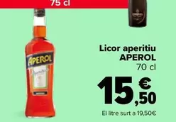 Oferta de Aperol - Licor Aperitivo   por 15,5€ en Carrefour