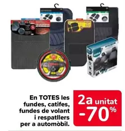 Oferta de En Todas Las Fundas Alfombras Cubrevolantes Y Respaldos Para Automóvil en Carrefour