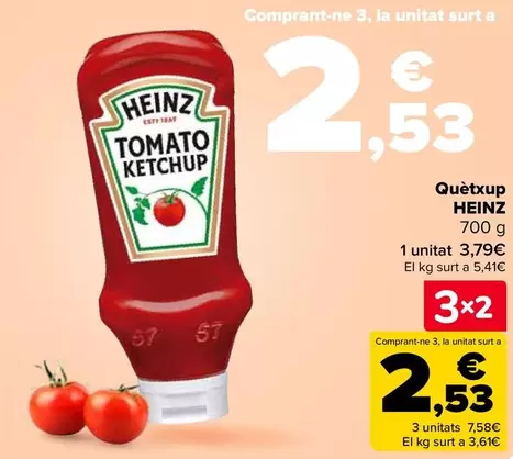 Oferta de Heinz - Kétchup   en Carrefour