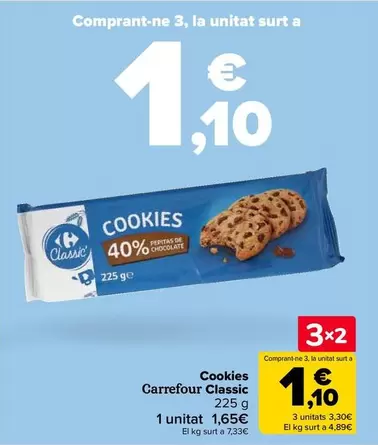Oferta de Carrefour Classic - Cookies   en Carrefour