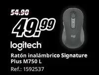 Oferta de Logitech - Ratón Inalambrico Signature Plus M750 L por 49,99€ en MediaMarkt
