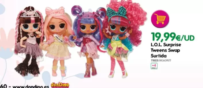 Oferta de Dondiño - Tweens Swap Surtida por 19,99€ en Don Dino