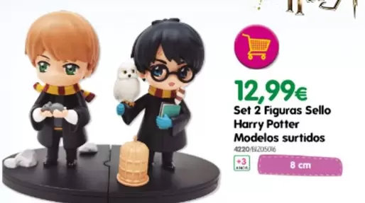 Oferta de Set 2 Figuras Sello Harry Potter Modelos Surtidos por 12,99€ en Don Dino