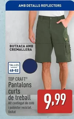 Oferta de Top Craft - Pantalons Curts De Treball por 9,99€ en ALDI