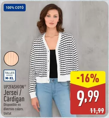 Oferta de Up2fashion - Jersei / Cardigan por 9,99€ en ALDI