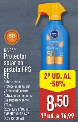 Oferta de Nivea - Protector Solar En Pistola Fps 50 por 16,99€ en ALDI
