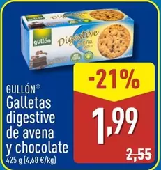 Oferta de Gullón - Galletas Digestive De Avena Y Chocolate por 1,99€ en ALDI