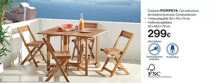 Oferta de Conjunto Completa por 299€ en Hipercor