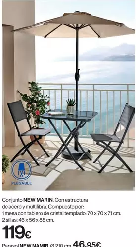Oferta de Cristal - Conjunto New Marin Conestructura por 119€ en Hipercor