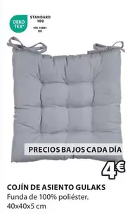 Oferta de Standard - Cojin De Asiento Gulaks por 4€ en JYSK