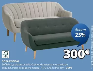 Oferta de Sofá Egedal por 300€ en JYSK