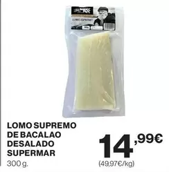 Oferta de Supermar - Lomo Supremo De Bacalao Desalado por 14,99€ en Supercor