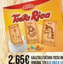 Oferta de Cuétara - Galletas Tosta Rica por 2,65€ en Claudio