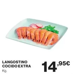 Oferta de Langostino Cocido Extra por 14,95€ en El Corte Inglés