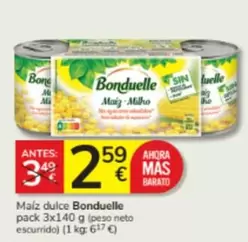 Oferta de Bonduelle - Maiz Dulce por 2,59€ en Consum