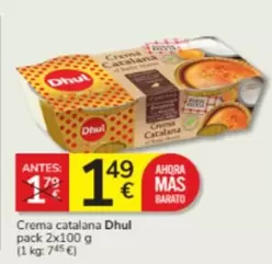Oferta de Dhul - Crema Catalana por 1,49€ en Consum