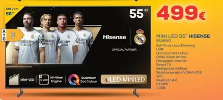 Oferta de Hisense - Mini Led 55 55 55 55 55u Q65q 55q 55q por 499€ en Milar