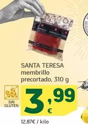 Oferta de Santa Teresa - Membrillo Precortado por 3,99€ en HiperDino