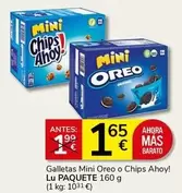 Oferta de Oreo - Galletas Mini  O Chips Ahoy! por 1,65€ en Supermercados Charter