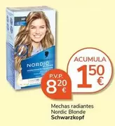Oferta de Schwarzkopf - Mechas Radiantes Nordic Blonde por 8,2€ en Supermercados Charter