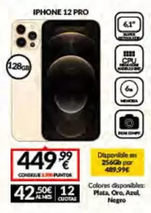 Oferta de Apple - Iphone 12 Pro por 449,99€ en Game