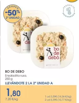 Oferta de Bo de Debò - Ensaladilla Rusa por 1,8€ en Supermercados Plaza