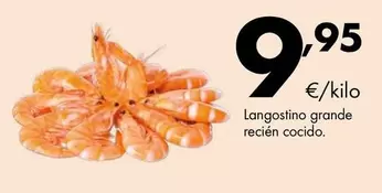 Oferta de Langostino Grande Recién Cocido por 9,95€ en Supermercados Lupa