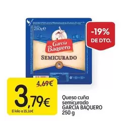 Oferta de García Baquero - Queso Cuna Semicurado por 3,79€ en Dialprix