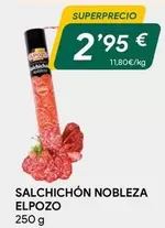 Oferta de Elpozo - Salchichon Nobleza por 2,95€ en Masymas