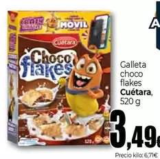 Oferta de Cuétara - Galleta Choco Flakes por 3,49€ en Unide Supermercados
