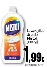 Oferta de Mistol - Lavavajillas Diluido por 1,99€ en Unide Supermercados