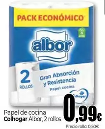 Oferta de Albor - Papel De Cocina por 0,99€ en UDACO