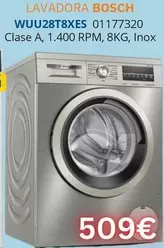 Oferta de Bosch - Lavadora WUU28T8XES  por 509€ en Master Cadena