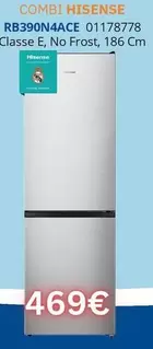 Oferta de Hisense - Combi RB390N4ACE  por 469€ en Master Cadena